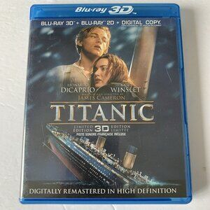 💙 Titanic Blu-ray 3D Limited Edition 4 Disc Set DiCaprio Winslet Cameron